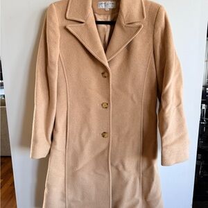 Vintage Larry Levine Designs Camel Hair Coat, Size 4
